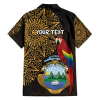 Pura Vida Costa Rica Personalized Family Matching Puletasi and Hawaiian Shirt Oxcart Ornate Inspired Gold Pattern - Wonder Print Shop