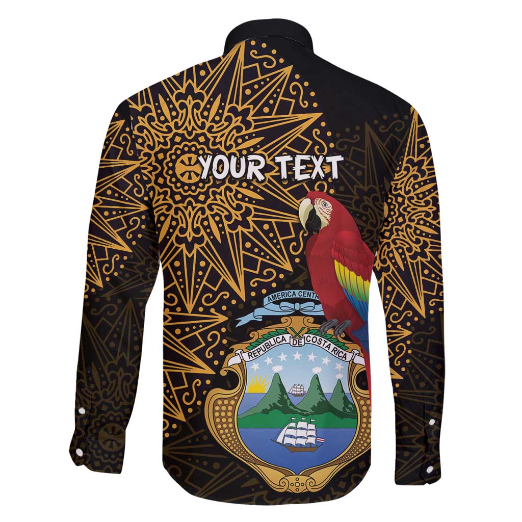 Pura Vida Costa Rica Personalized Family Matching Puletasi and Hawaiian Shirt Oxcart Ornate Inspired Gold Pattern - Wonder Print Shop