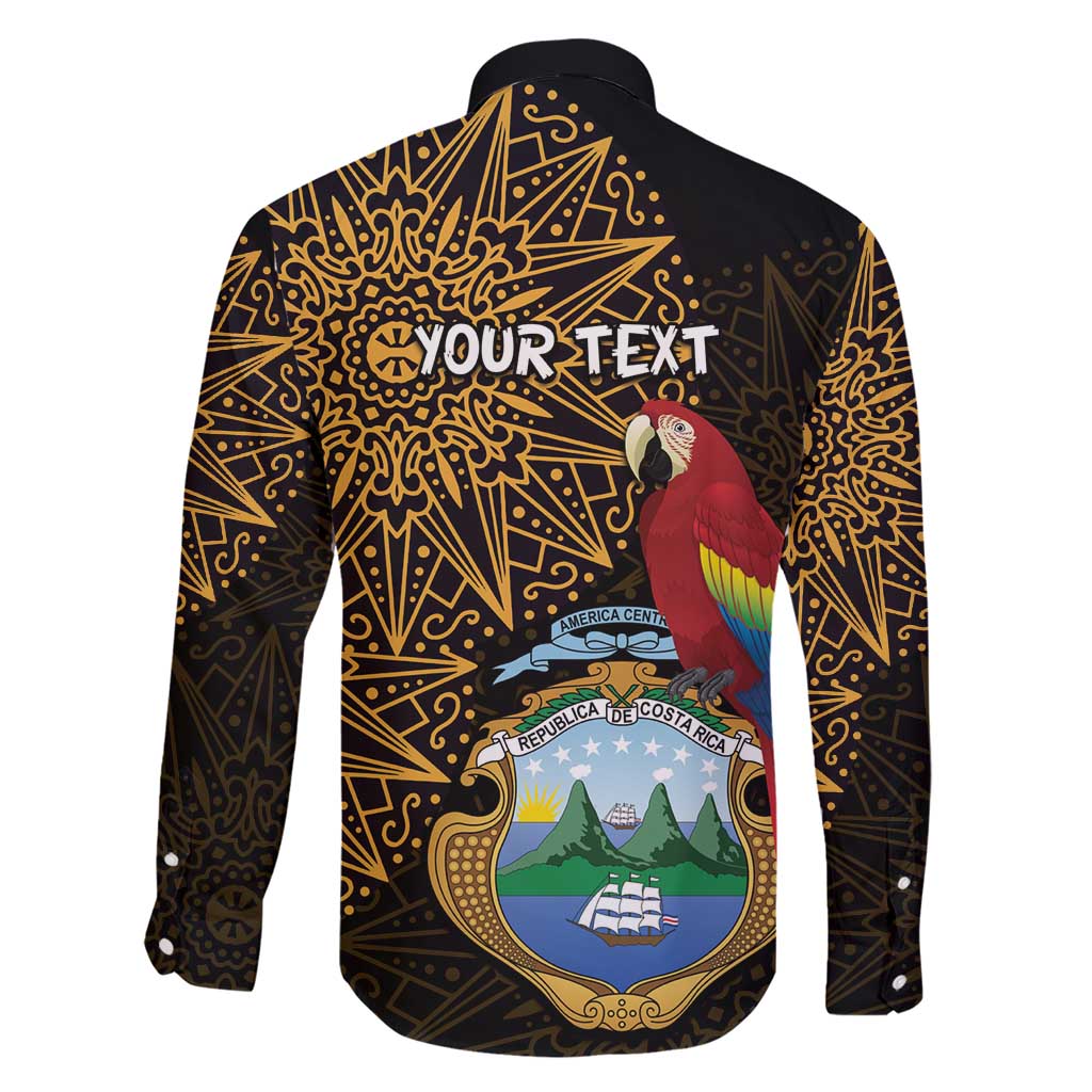 Pura Vida Costa Rica Personalized Family Matching Short Sleeve Bodycon Dress and Hawaiian Shirt Oxcart Ornate Inspired Gold Pattern - Wonder Print Shop