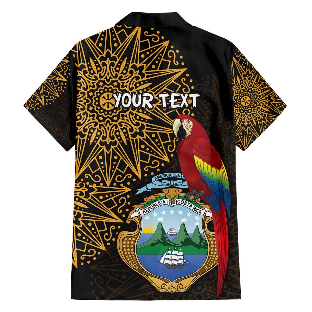 Pura Vida Costa Rica Personalized Family Matching Summer Maxi Dress and Hawaiian Shirt Oxcart Ornate Inspired Gold Pattern - Wonder Print Shop