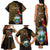 Pura Vida Costa Rica Personalized Family Matching Tank Maxi Dress and Hawaiian Shirt Oxcart Ornate Inspired Gold Pattern - Wonder Print Shop
