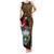 Pura Vida Costa Rica Personalized Family Matching Tank Maxi Dress and Hawaiian Shirt Oxcart Ornate Inspired Gold Pattern - Wonder Print Shop