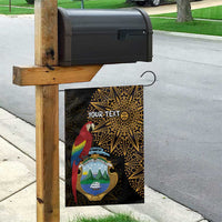 Pura Vida Costa Rica Personalized Garden Flag Oxcart Ornate Inspired Gold Pattern - Wonder Print Shop