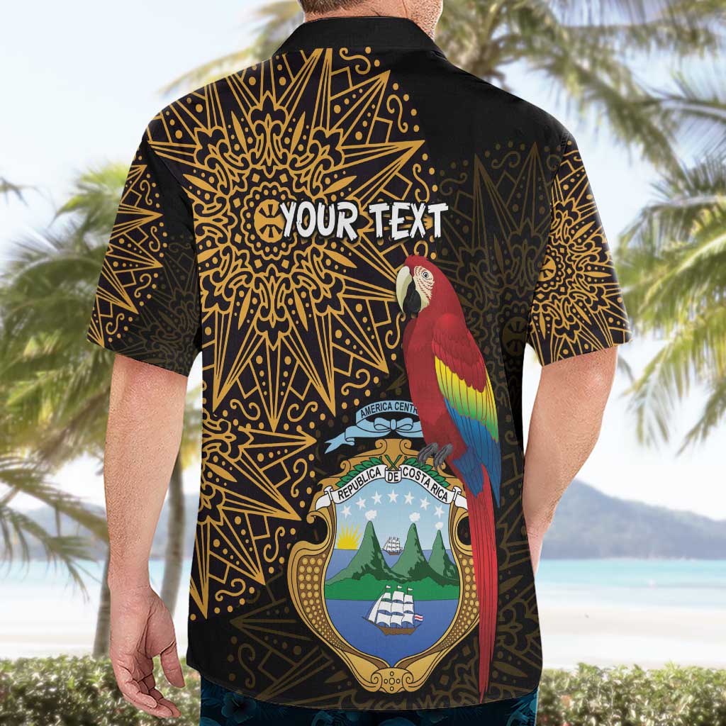 Pura Vida Costa Rica Personalized Hawaiian Shirt Oxcart Ornate Inspired Gold Pattern - Wonder Print Shop