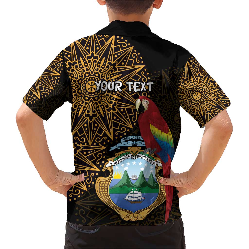Pura Vida Costa Rica Personalized Hawaiian Shirt Oxcart Ornate Inspired Gold Pattern - Wonder Print Shop