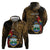 Pura Vida Costa Rica Personalized Hoodie Oxcart Ornate Inspired Gold Pattern - Wonder Print Shop