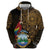 Pura Vida Costa Rica Personalized Hoodie Oxcart Ornate Inspired Gold Pattern - Wonder Print Shop