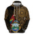 Pura Vida Costa Rica Personalized Hoodie Oxcart Ornate Inspired Gold Pattern - Wonder Print Shop