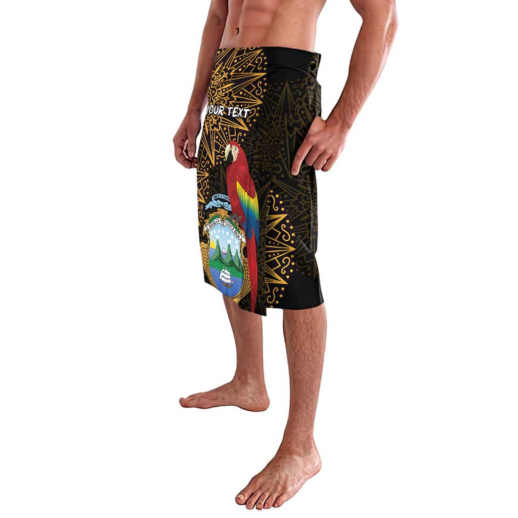 Pura Vida Costa Rica Personalized Lavalava Oxcart Ornate Inspired Gold Pattern - Wonder Print Shop