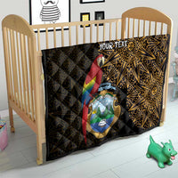 Pura Vida Costa Rica Personalized Quilt Oxcart Ornate Inspired Gold Pattern - Wonder Print Shop