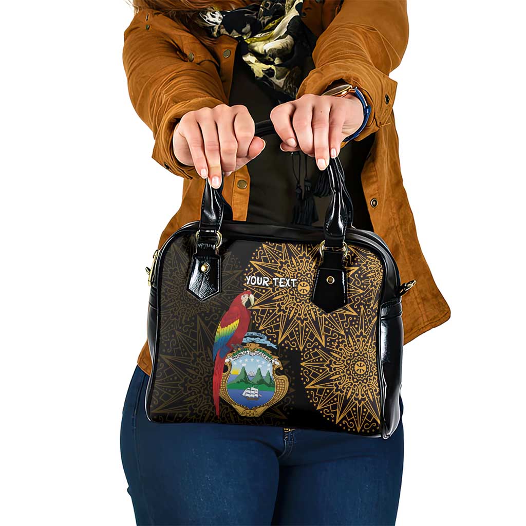 Pura Vida Costa Rica Personalized Shoulder Handbag Oxcart Ornate Inspired Gold Pattern - Wonder Print Shop