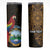 Pura Vida Costa Rica Personalized Skinny Tumbler Oxcart Ornate Inspired Gold Pattern - Wonder Print Shop