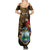 Pura Vida Costa Rica Personalized Summer Maxi Dress Oxcart Ornate Inspired Gold Pattern - Wonder Print Shop