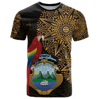 Pura Vida Costa Rica Personalized T Shirt Oxcart Ornate Inspired Gold Pattern - Wonder Print Shop