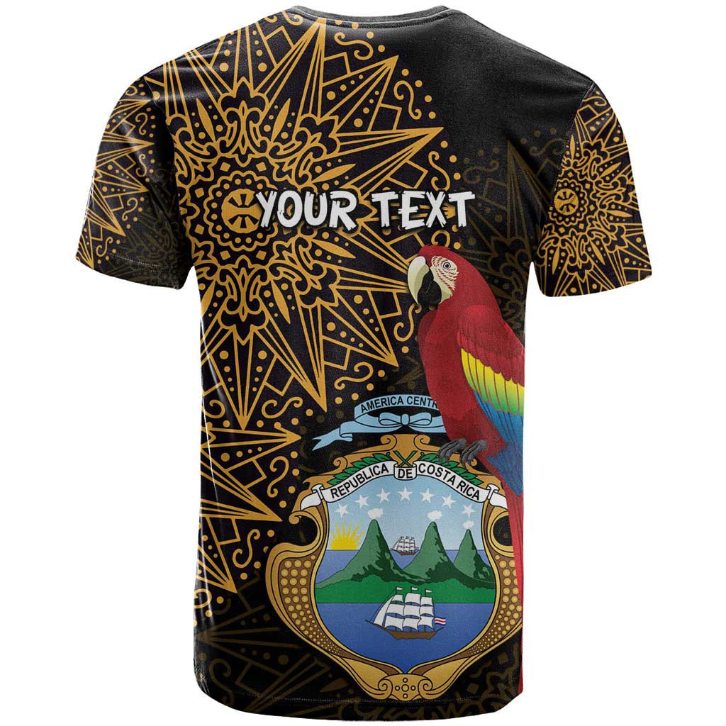 Pura Vida Costa Rica Personalized T Shirt Oxcart Ornate Inspired Gold Pattern - Wonder Print Shop