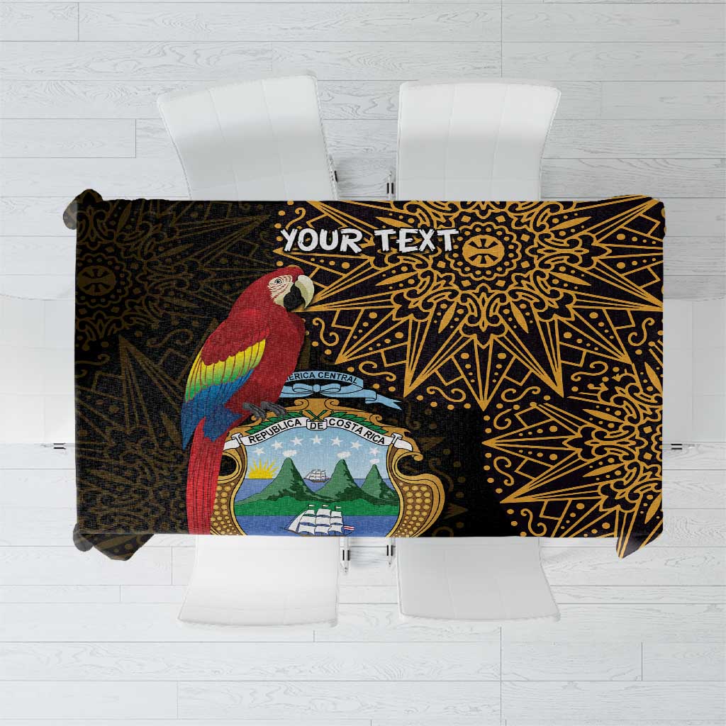 Pura Vida Costa Rica Personalized Tablecloth Oxcart Ornate Inspired Gold Pattern - Wonder Print Shop