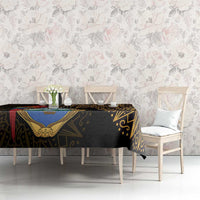 Pura Vida Costa Rica Personalized Tablecloth Oxcart Ornate Inspired Gold Pattern - Wonder Print Shop