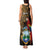 Pura Vida Costa Rica Personalized Tank Maxi Dress Oxcart Ornate Inspired Gold Pattern - Wonder Print Shop