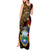 Pura Vida Costa Rica Personalized Tank Maxi Dress Oxcart Ornate Inspired Gold Pattern - Wonder Print Shop