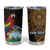 Pura Vida Costa Rica Personalized Tumbler Cup Oxcart Ornate Inspired Gold Pattern - Wonder Print Shop