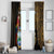 Pura Vida Costa Rica Personalized Window Curtain Oxcart Ornate Inspired Gold Pattern - Wonder Print Shop