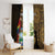 Pura Vida Costa Rica Personalized Window Curtain Oxcart Ornate Inspired Gold Pattern - Wonder Print Shop