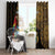Pura Vida Costa Rica Personalized Window Curtain Oxcart Ornate Inspired Gold Pattern - Wonder Print Shop