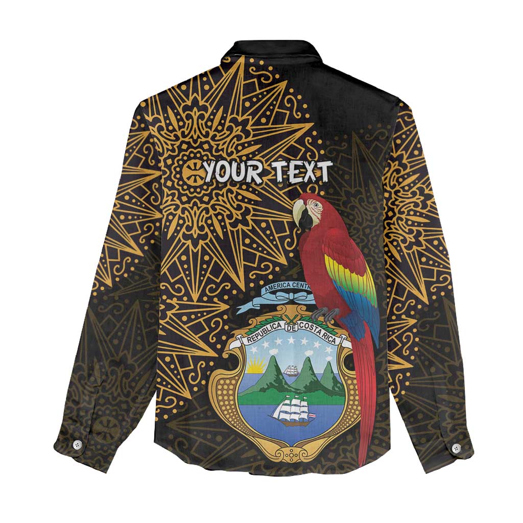 Pura Vida Costa Rica Personalized Women Casual Shirt Oxcart Ornate Inspired Gold Pattern - Wonder Print Shop