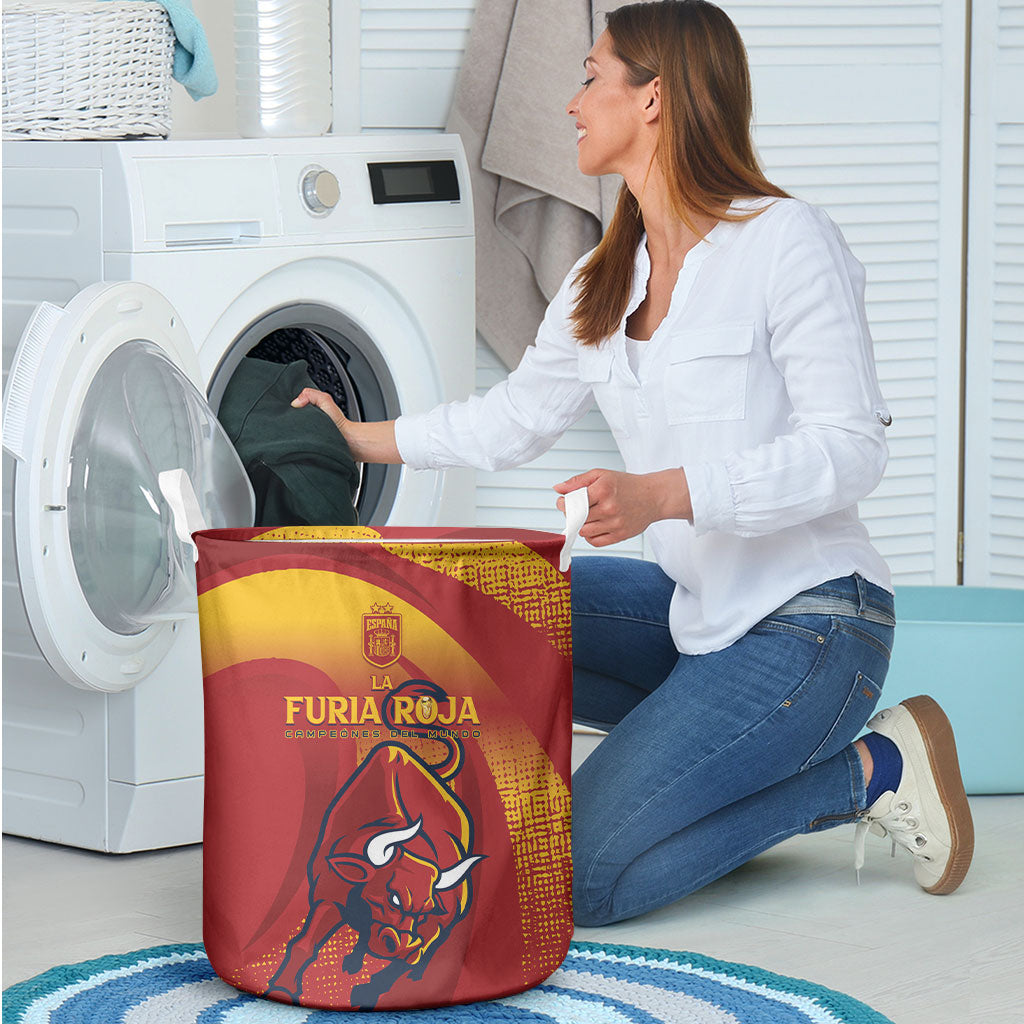 La Furia Roja Campeones del Mundo Laundry Basket Espana El Toro