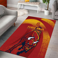 La Furia Roja Campeones del Mundo Area Rug Espana El Toro
