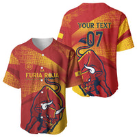 La Furia Roja Custom Campeones del Mundo Baseball Jersey Espana El Toro