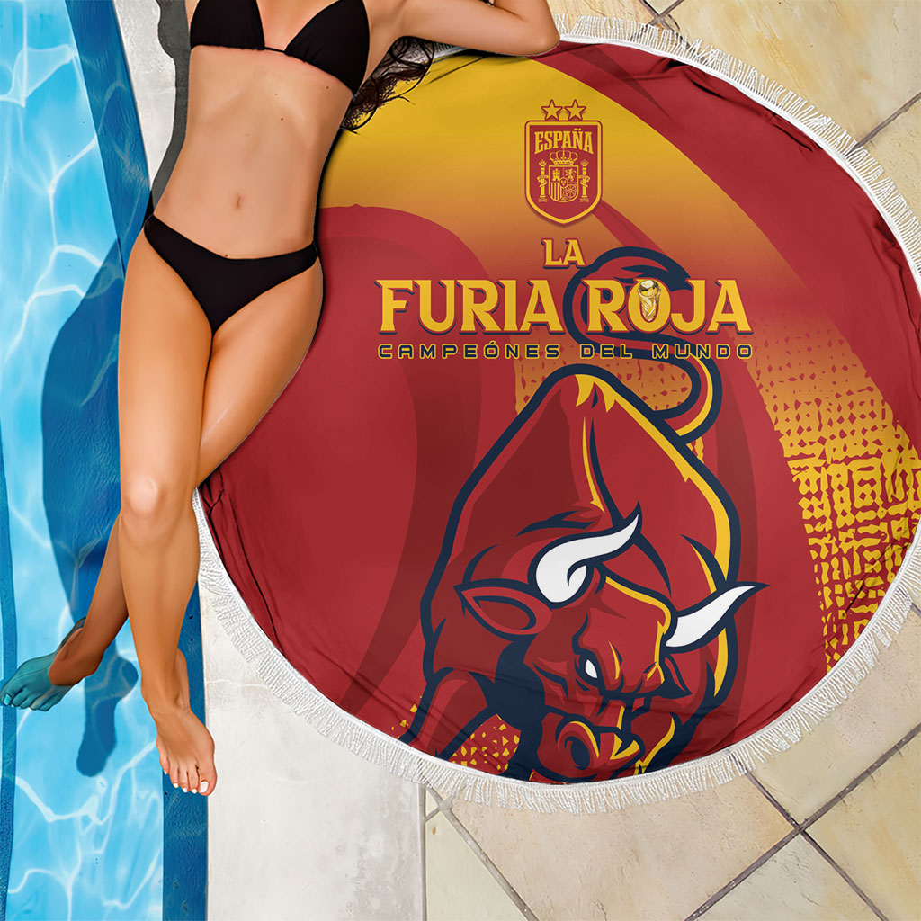 La Furia Roja Campeones del Mundo Beach Blanket Espana El Toro