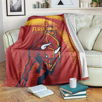 La Furia Roja Campeones del Mundo Blanket Espana El Toro