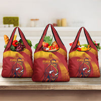 La Furia Roja Campeones del Mundo Grocery Bag Espana El Toro