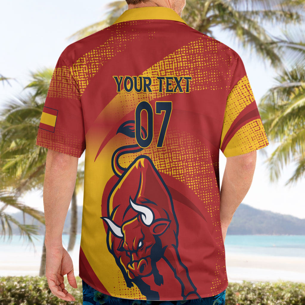 La Furia Roja Custom Campeones del Mundo Hawaiian Shirt Espana El Toro