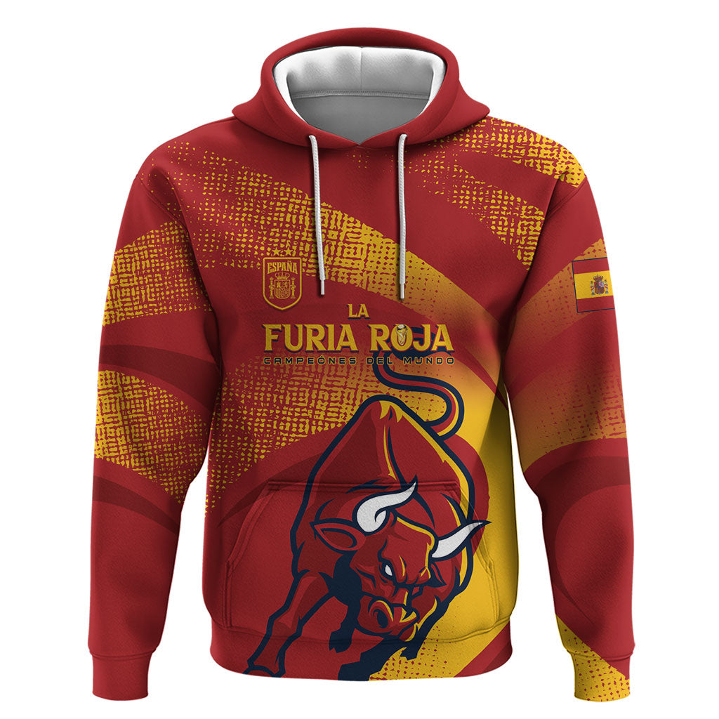 La Furia Roja Custom Campeones del Mundo Hoodie Espana El Toro