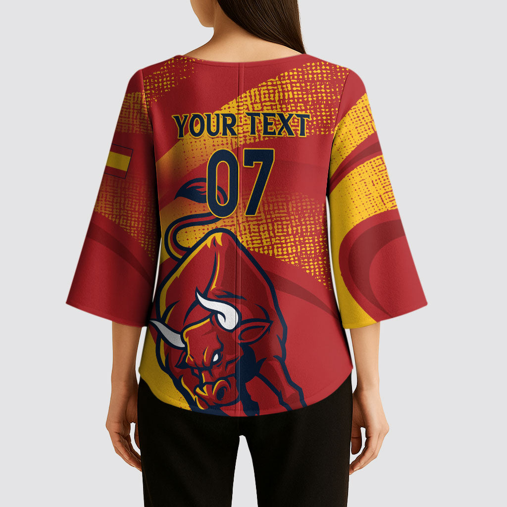 La Furia Roja Custom Campeones del Mundo Kimono Sleeve Blouse Espana El Toro