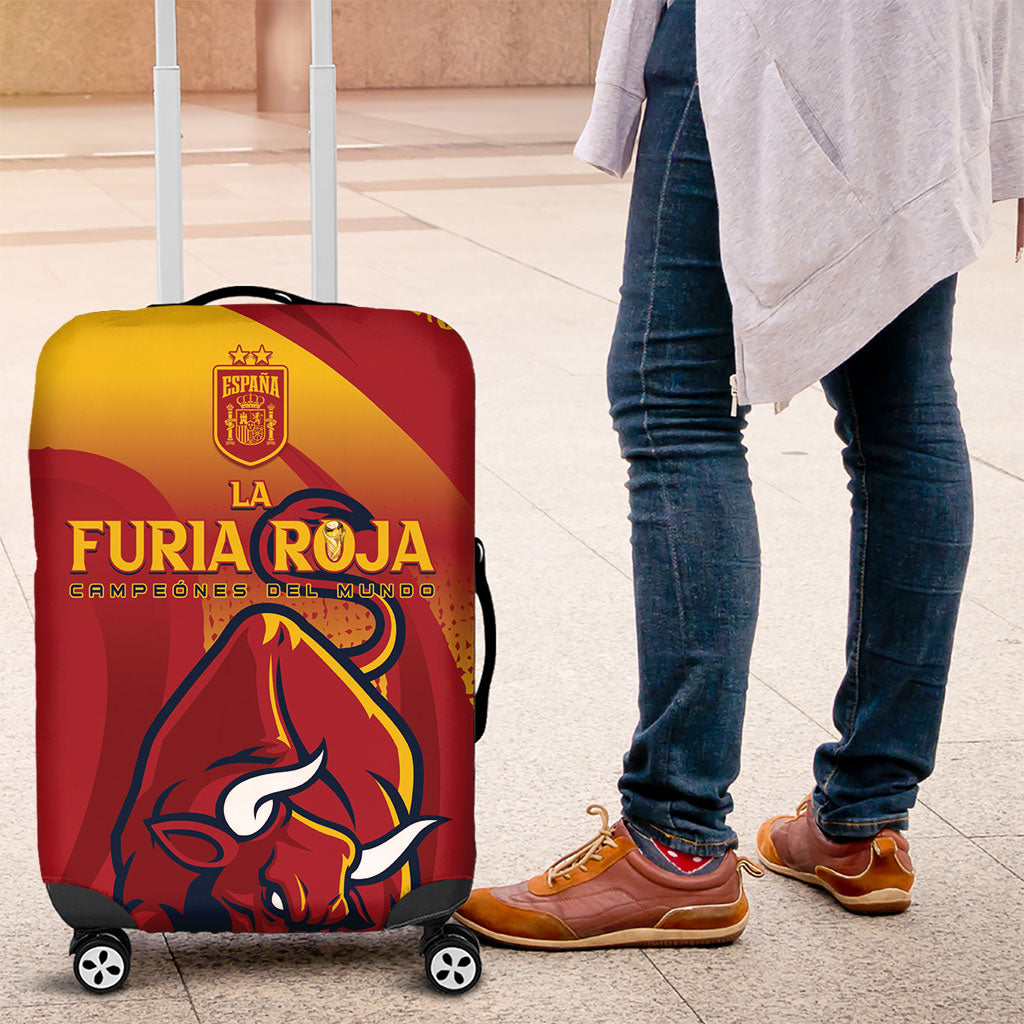 La Furia Roja Campeones del Mundo Luggage Cover Espana El Toro