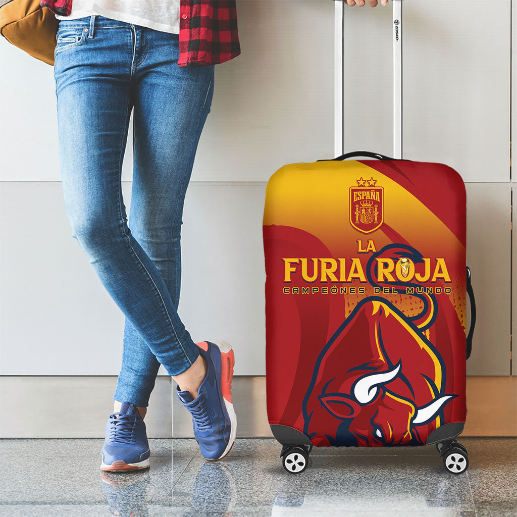 La Furia Roja Campeones del Mundo Luggage Cover Espana El Toro