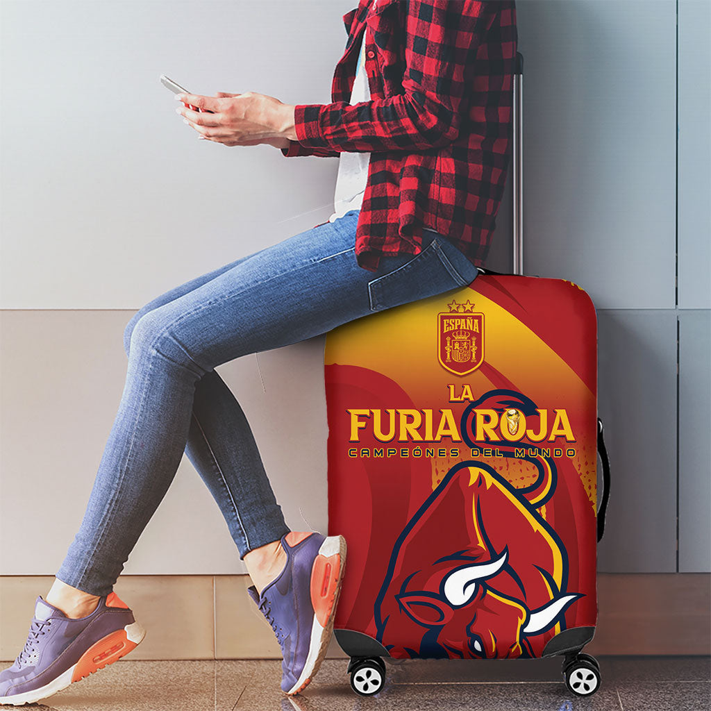 La Furia Roja Campeones del Mundo Luggage Cover Espana El Toro