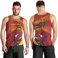 La Furia Roja Custom Campeones del Mundo Men Tank Top Espana El Toro