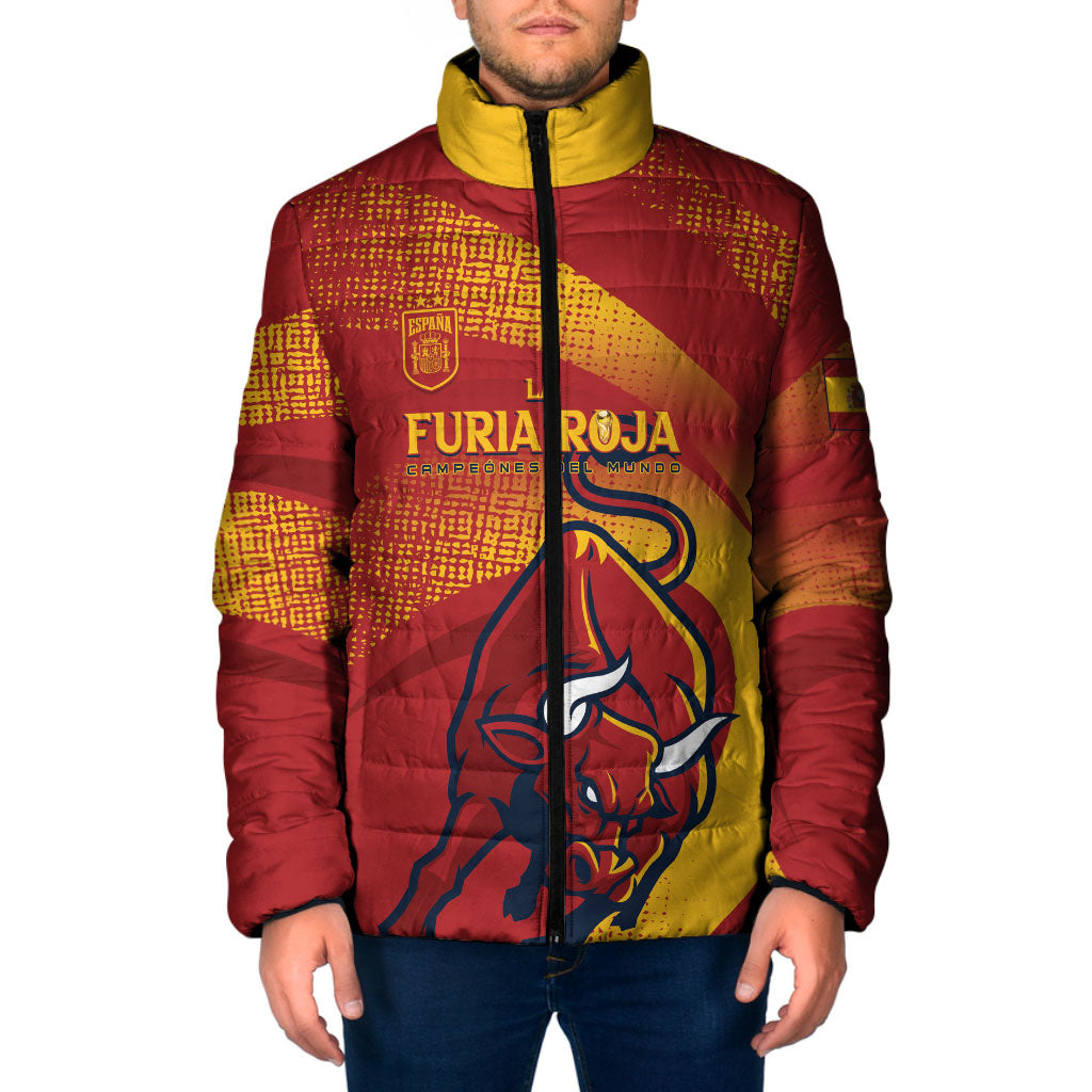 La Furia Roja Custom Campeones del Mundo Padded Jacket Espana El Toro