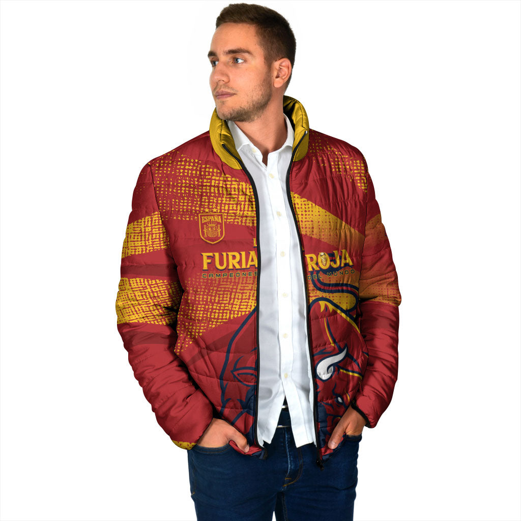 La Furia Roja Custom Campeones del Mundo Padded Jacket Espana El Toro