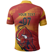 La Furia Roja Custom Campeones del Mundo Polo Shirt Espana El Toro