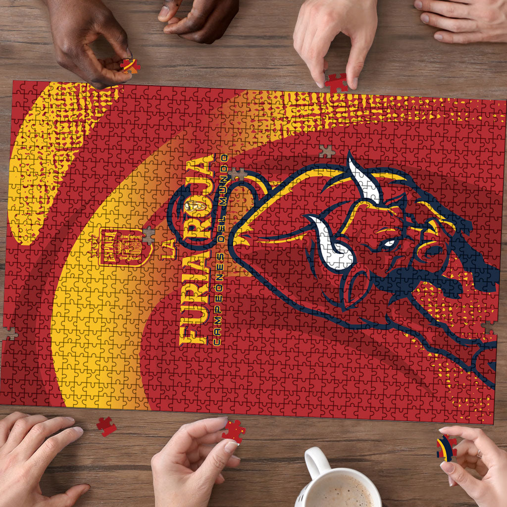 La Furia Roja Campeones del Mundo Puzzle Espana El Toro