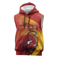 La Furia Roja Custom Campeones del Mundo Sleeveless Hoodie Espana El Toro