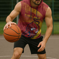 La Furia Roja Custom Campeones del Mundo Sleeveless Hoodie Espana El Toro