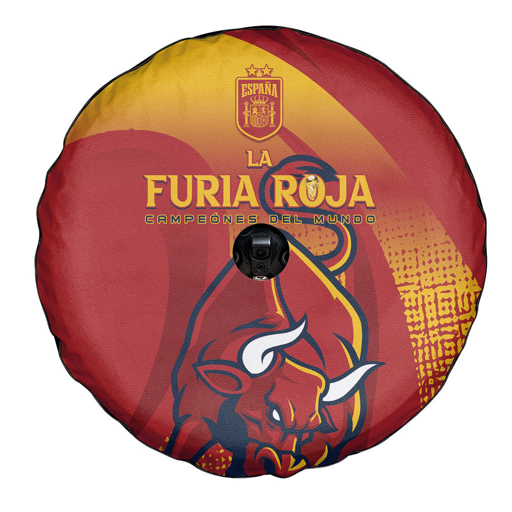 La Furia Roja Campeones del Mundo Spare Tire Cover Espana El Toro