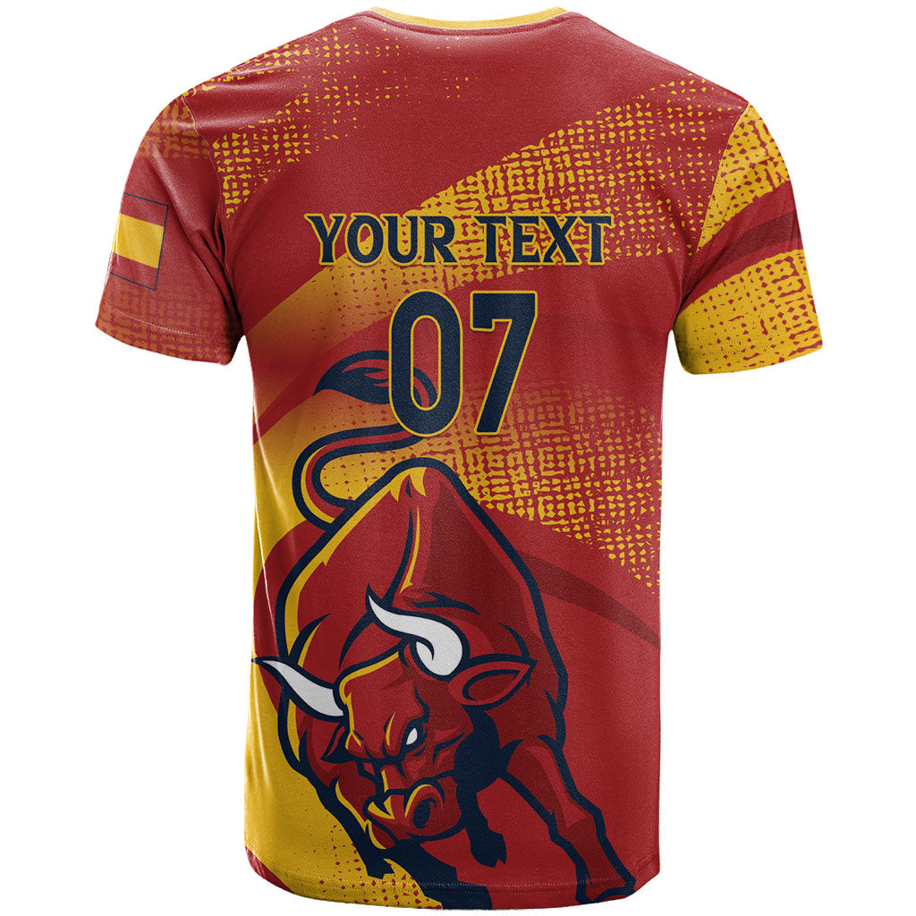 La Furia Roja Custom Campeones del Mundo T Shirt Espana El Toro