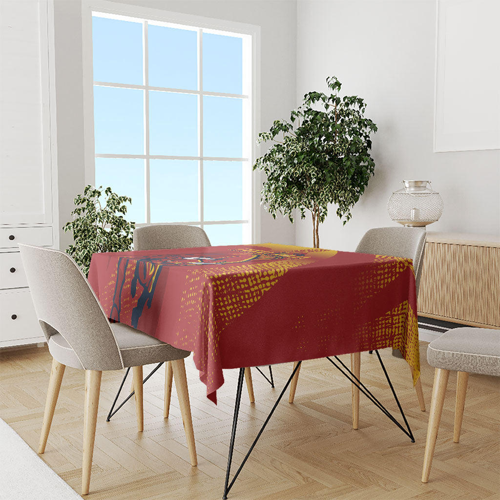La Furia Roja Campeones del Mundo Tablecloth Espana El Toro